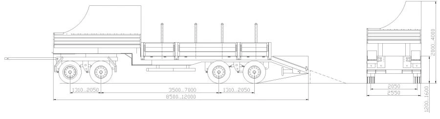4-Axle Low Loader Trailer BZAP 94564M