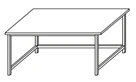 Laboratory Table on Metal Frame SL-5