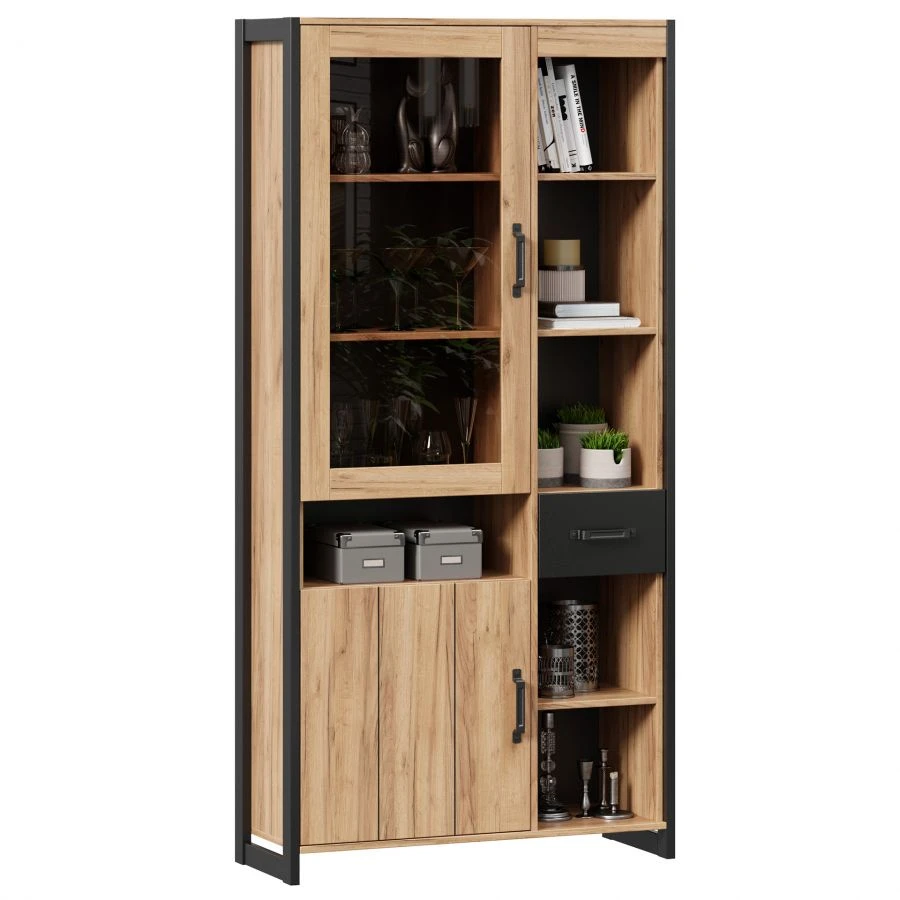 Techno LD.678010.000 Wardrobe (Golden Oak/Black)