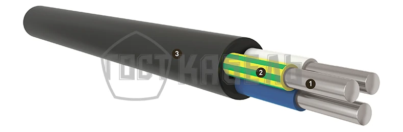 كابل طاقة بعزل بلاستيكي حتى 1 كيلو فولت AVVGng(A)