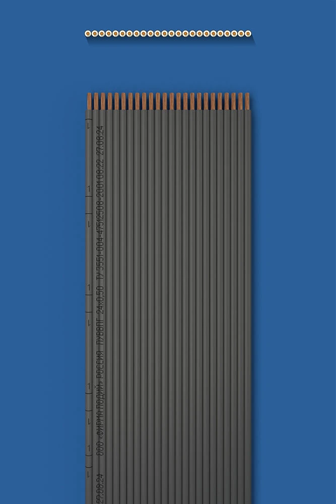 Flat Installation Wire with Double Insulation 24x0.50
