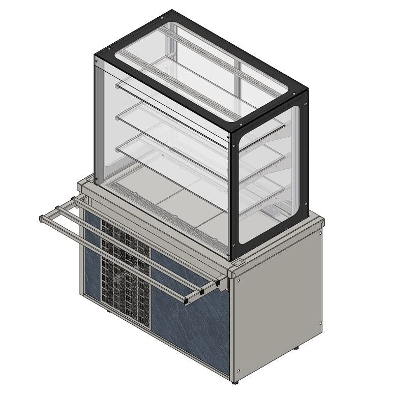 Closed Refrigerated Display Case RCC21A City by Refettorio