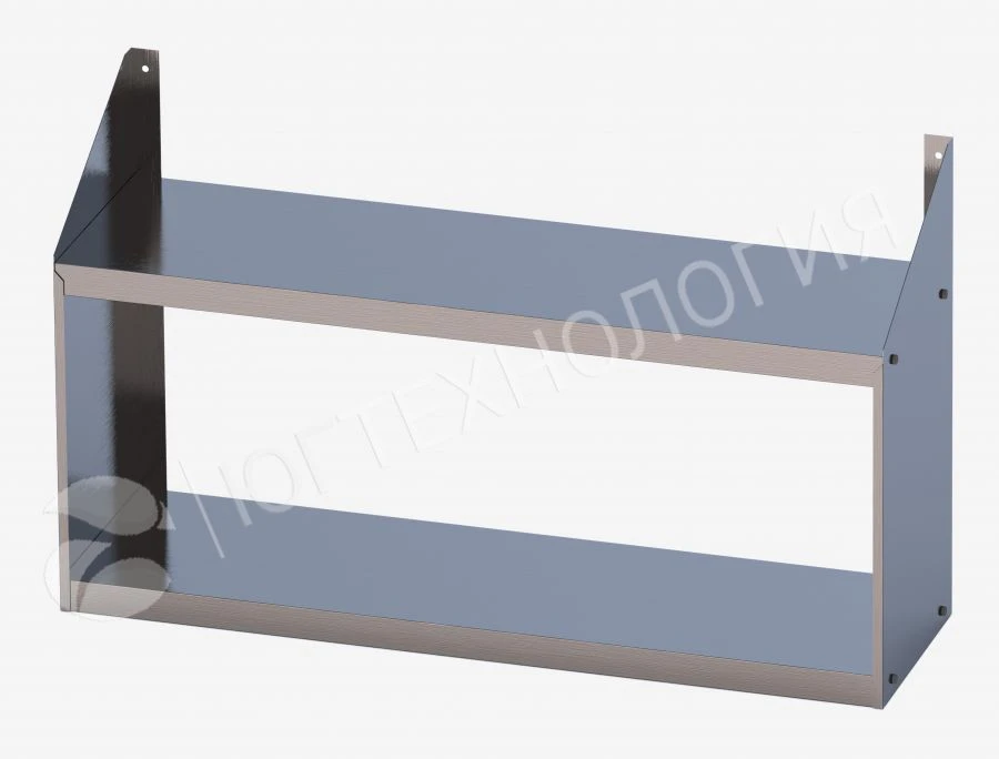 رف مطبخ مفتوح PNK-2 - من الفولاذ المقاوم للصدأ، سمك 0.8 مم