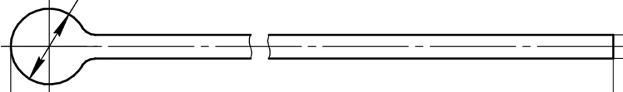 Intramedullary Osteosynthesis Guide Wire 2.5mm, Art. 511.025