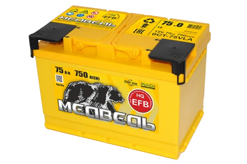 Lead Acid Starter Battery for Internal Combustion Engines 12V EFB 'Bear