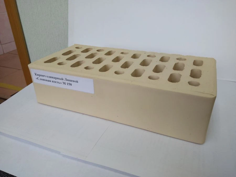 Single Hollow Face Brick in Ivory Color for Elegant Construction