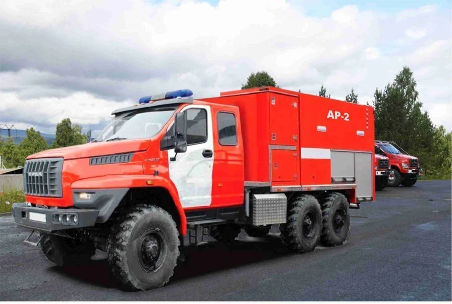 Firefighting Vehicle Hose AR-2, Type 5883, Modification 58814S on Ural-5557 Chassis