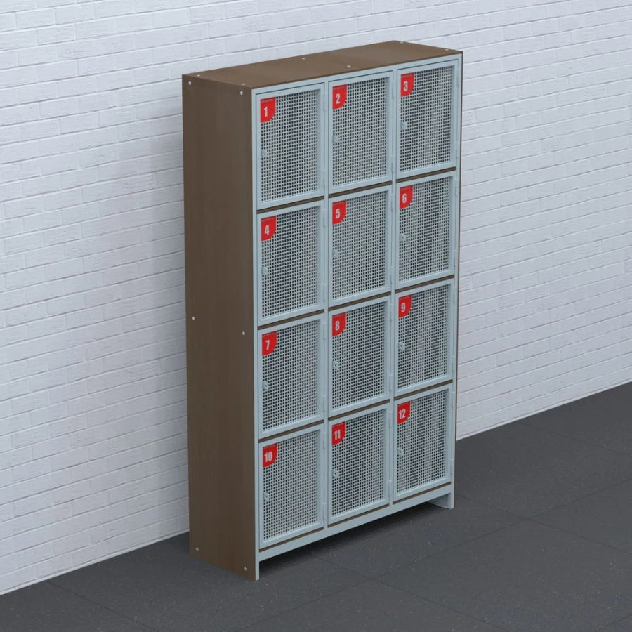 Personal Storage Cabinet with Individual Compartments