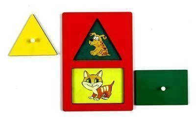 Secret Pups and Kittens Game - Triangle and Rectangle