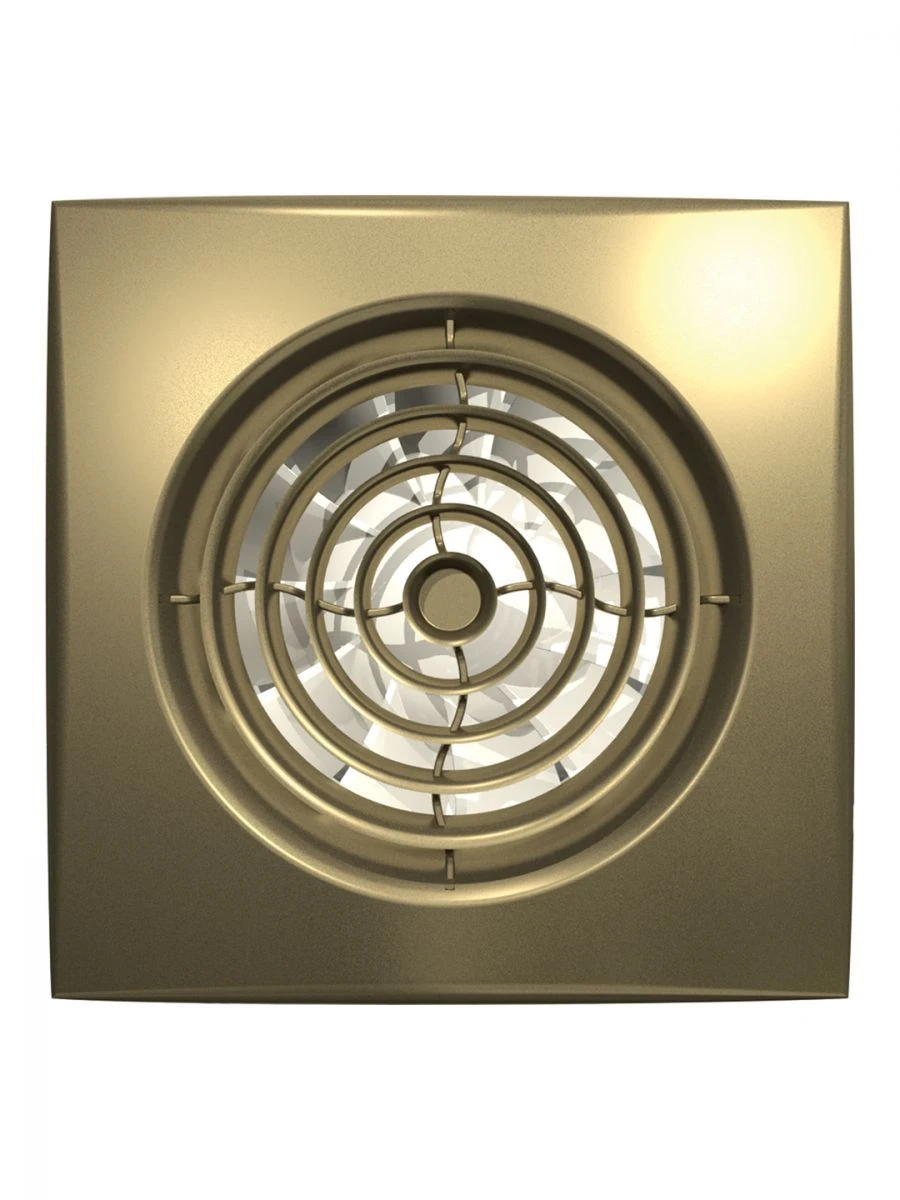 Decorative Exhaust Fan AURA 5C Champagne with Backdraft Damper