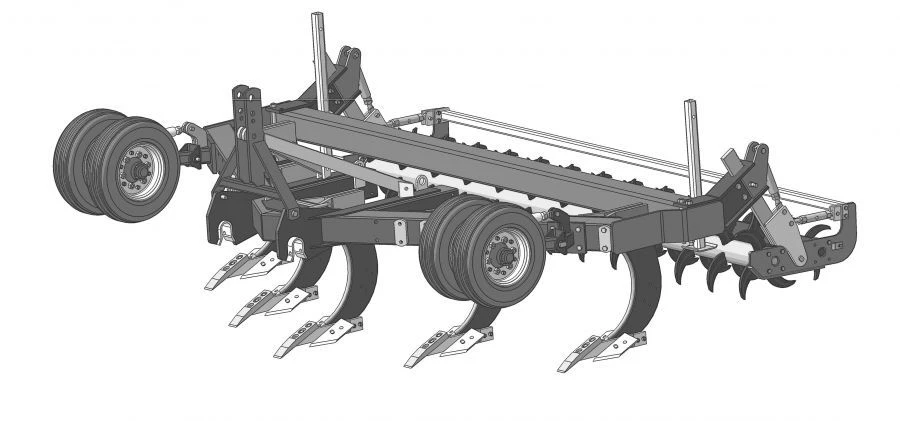آلة حراثة عميقة ومفرمة GSh-4M "يورو
