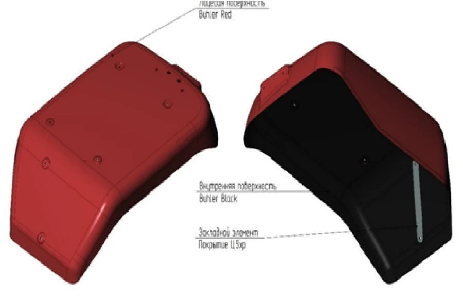 جناح خلفي أيسر لجرار Versatile 2375 رقم R2375.84.20.001G