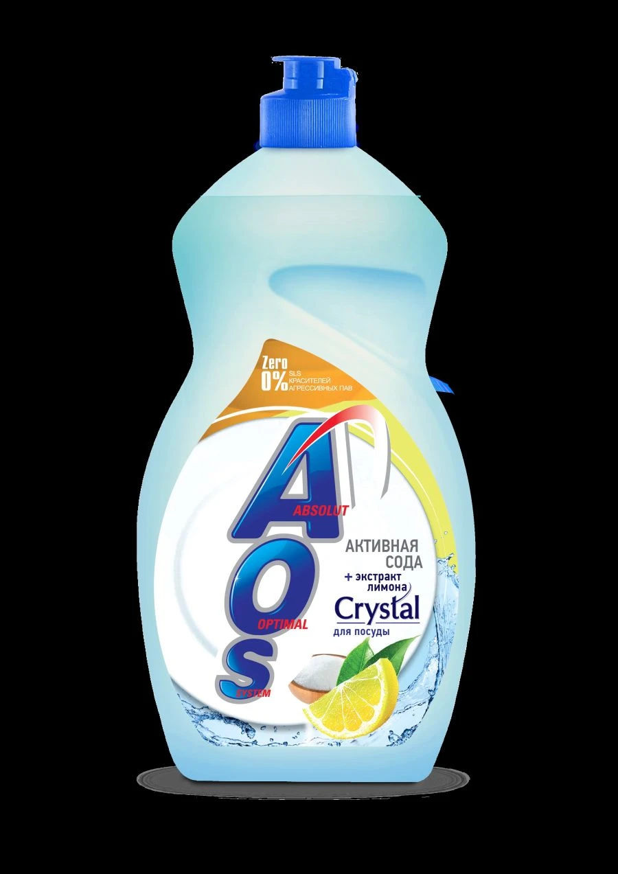 AOS CRYSTAL Dishwashing Liquid with Active Soda and Lemon Extract