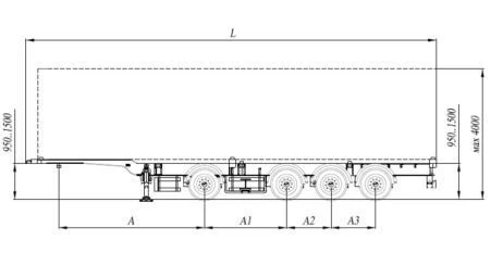 مقطورة CTTM CARGOLINE 9K22 لنقل الحاويات