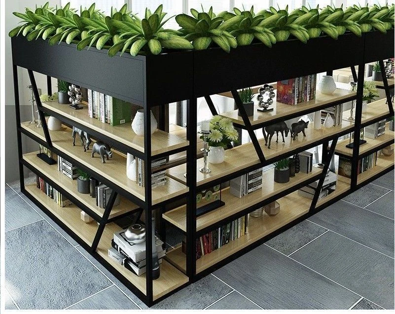 Space Divider Planter on Metal Frame by Edelwood