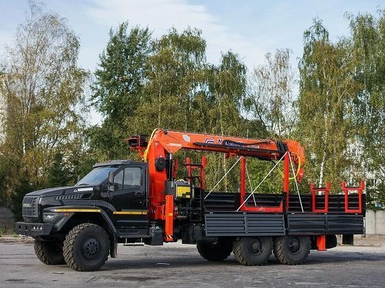 Multi-functional Truck with Hydraulic Crane KMA on Ural 4320 U0K03N-4Z077