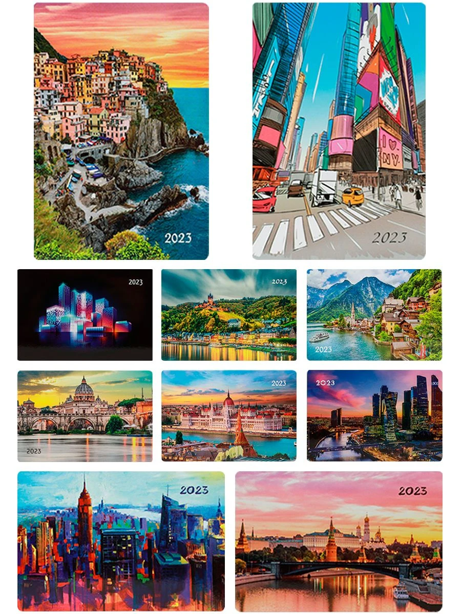 Compact Pocket Calendar with 12-Month View