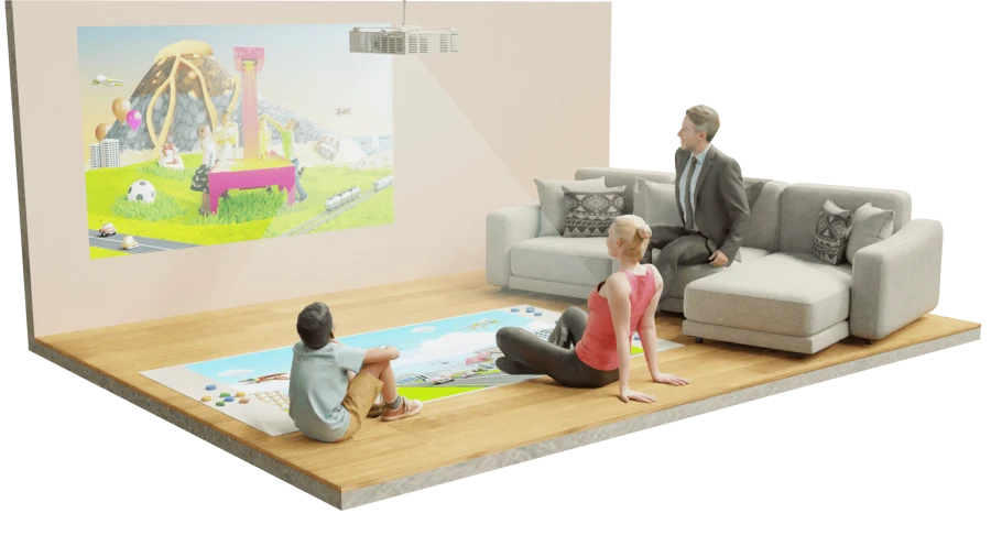 Ronplay Kids 4-in-1 Interactive Complex with Floor and Wall Function, Model RsB5