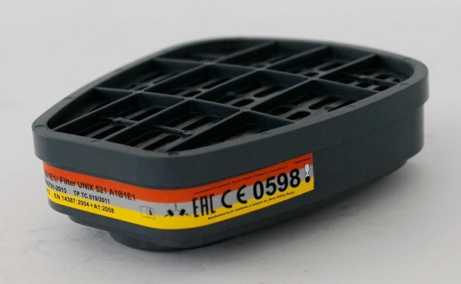 فلتر قناع الغاز UNIX 521 A1B1E1 لتنقية الهواء