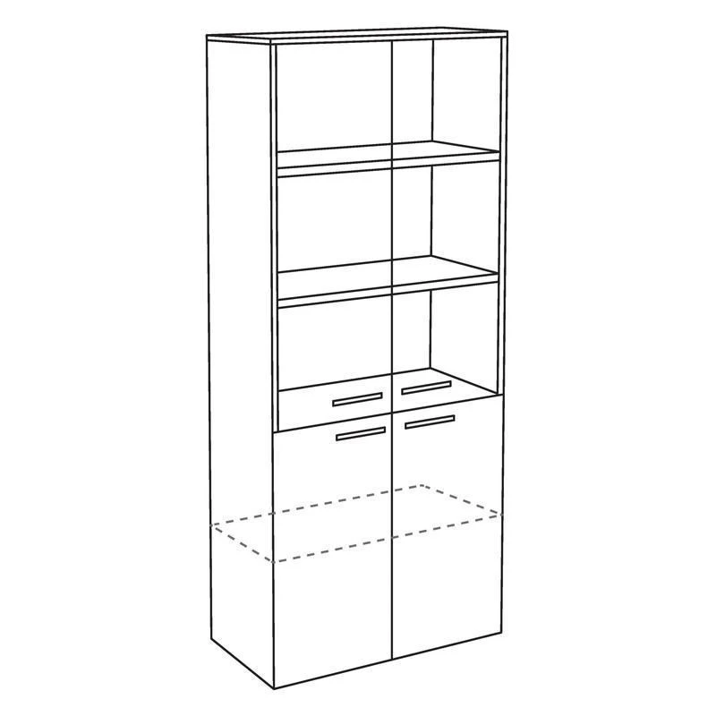 Wooden Office Cabinet, Model SHOD-02