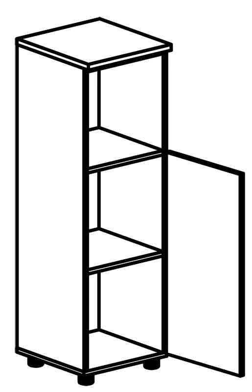 Narrow Document Cabinet 4312 Rhythm Series