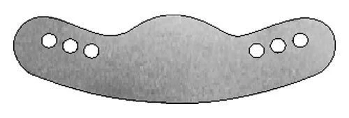 مصفوفة معدنية مسطحة مثقوبة للنمذجة للختم رقم 1.331(5)