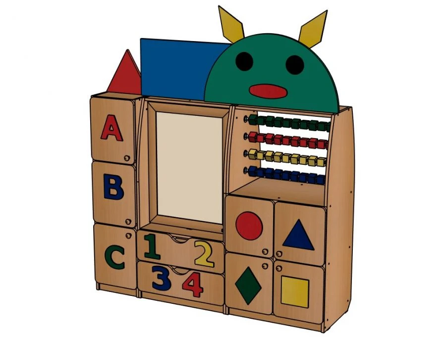 رف تعليمي "أوزنايكا" للأنشطة ما قبل المدرسة - النموذج SJ79