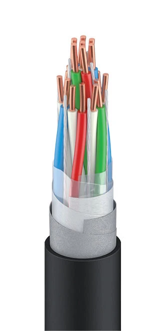 كابل إنذار وحماية مقاوم للحريق مع عناصر منع تسرب المياه