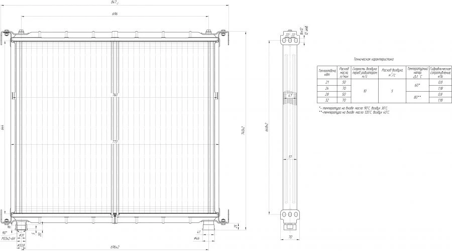 Oil Cooler TTPM 1500 Model 1013 100-03