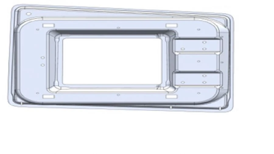 Left Reinforcement Panel for Vehicles A9607540010