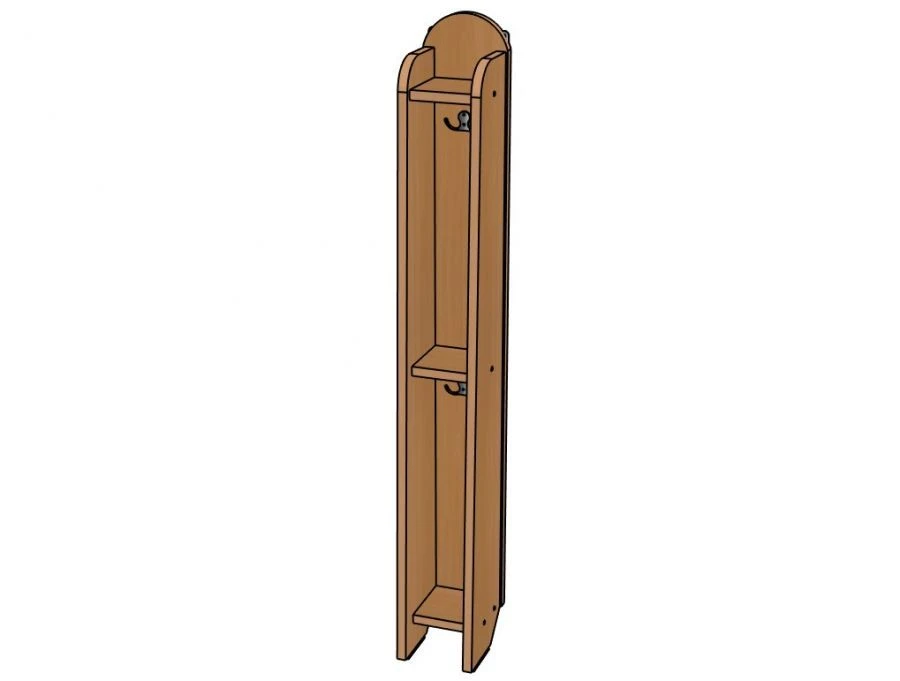 Clothing Rack №2 "Moidodyr" with 2 Compartments/SHD37