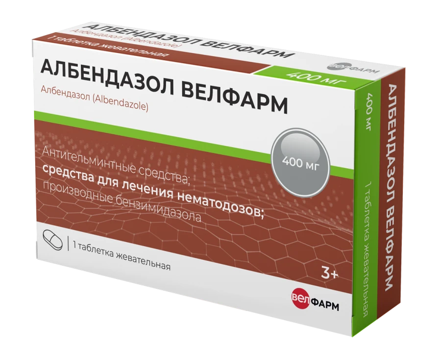 Chewable Albendazole Tablets 400mg for Effective Parasite Treatment