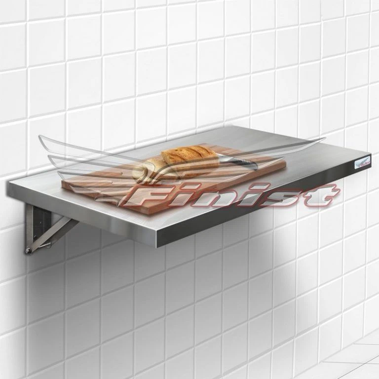 Folding Wall-Mounted Console Table for Professional Kitchens