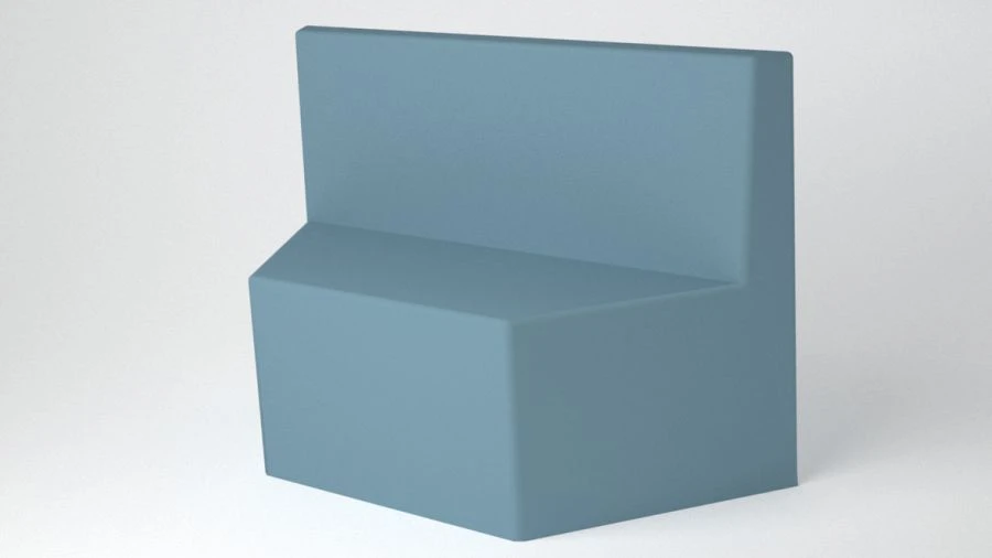 Upholstered Bench with Backrest on Wooden Frame - BM21/1