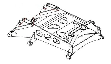 Middle Frame Assembly for Condor Seeders 971330