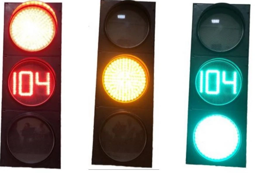 Traffic Light for Road Regulation with LED Modules T.1.I