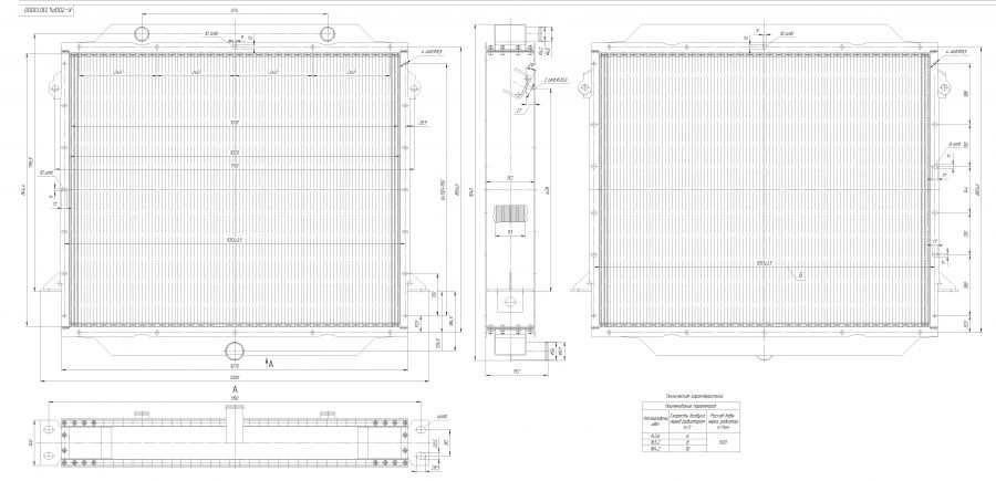 Water Radiator K-700R4 1301 1000 for Engine Cooling