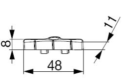Locking Bar for Hardware Components KBE AD9