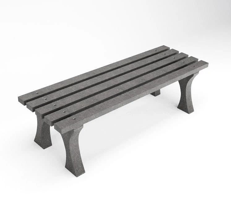 Stylish Anti-Vandal Eco-Bench Luna-1.6