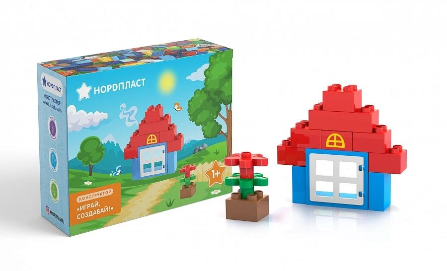 Play and Create Constructor - Little Hut (14 pieces)