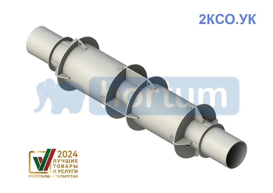 Two-Section Axial Bellows Compensator 2КСО.УК for Heating Networks