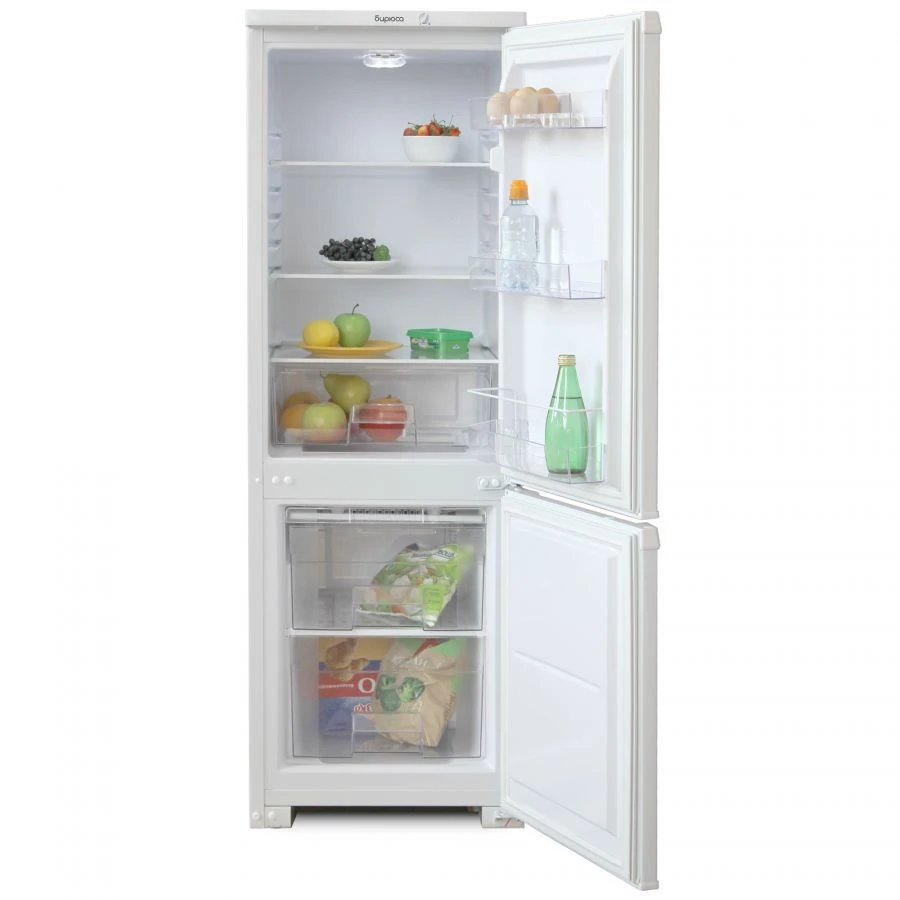 Narrow Two-Chamber Refrigerator with Freezer "Biryusa 118