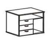 Cozy Series Cabinets with Pull-Out Drawers and Swing Doors