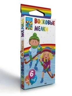 Wax Crayons in 6 Colors for Drawing