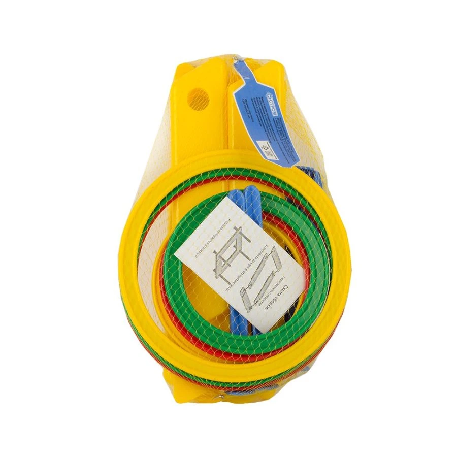 لعبة رمي الحلقات مع 4 قواعد و6 حلقات