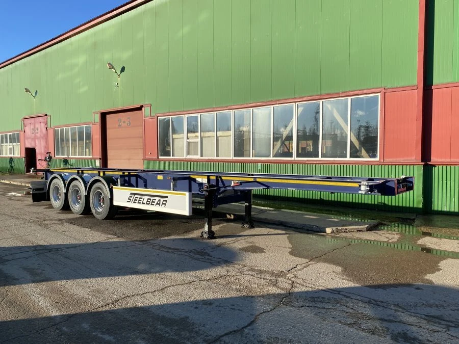 Tri-Axle Container Trailer Model PK-24 PK-24N with BPW Axle Assembly