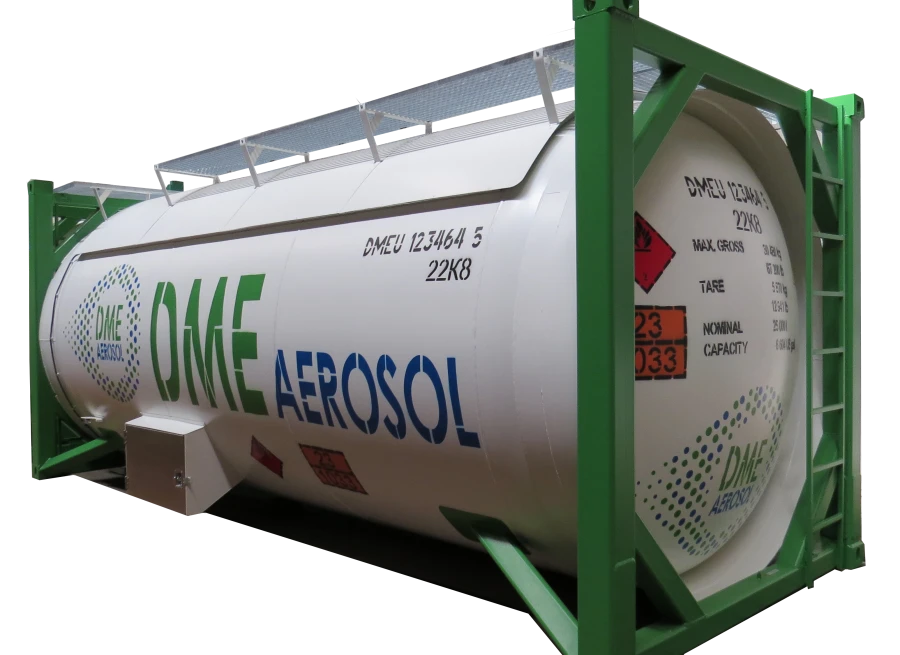 حاوية سيسterna لنقل إثير ثنائي الميثيل نموذج KC-25/1.2