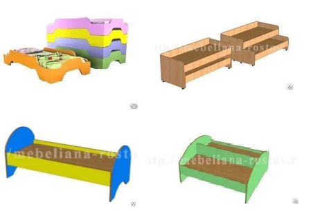 Children's Bed - Single, Double, Bunk, and Stackable Options