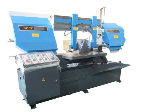 منشار شريطي شبه أوتوماتيكي مع طاولة دوارة طراز LPSG350.45