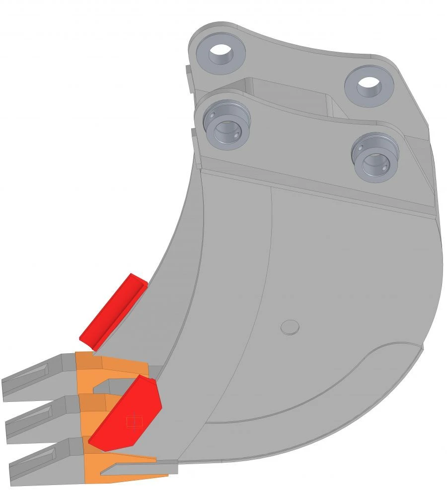 دلو خندق سعة 0.39 م³ TB-2160 لجرار RM-Terex WX200